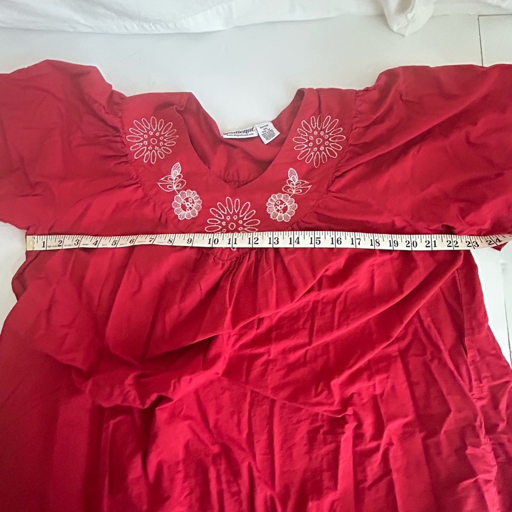 Vintage National muumu muumu dress  1X
Embroidered - Picture 9 of 13